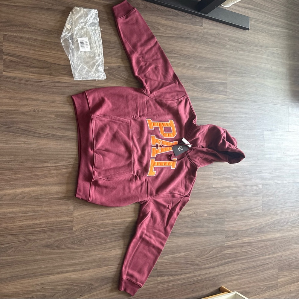 GAP x PALACE Hoodie Maroon Size L – Limited Edition Collab Pullover NWT